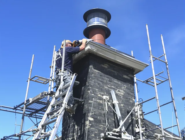 Sturdy chimney crown finished by Groton Chimney Sweep in Groton, CT