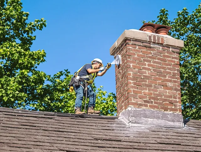 Groton Chimney Sweep performing an inspection with advanced tools in Groton, CT