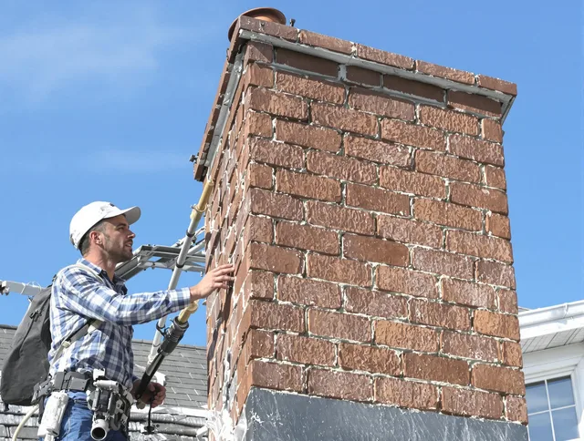 Brickwork for a chimney rebuild by Groton Chimney Sweep in Groton, CT