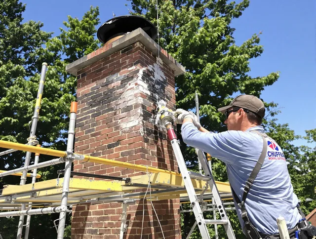 Structural chimney repair by Groton Chimney Sweep in Groton, CT